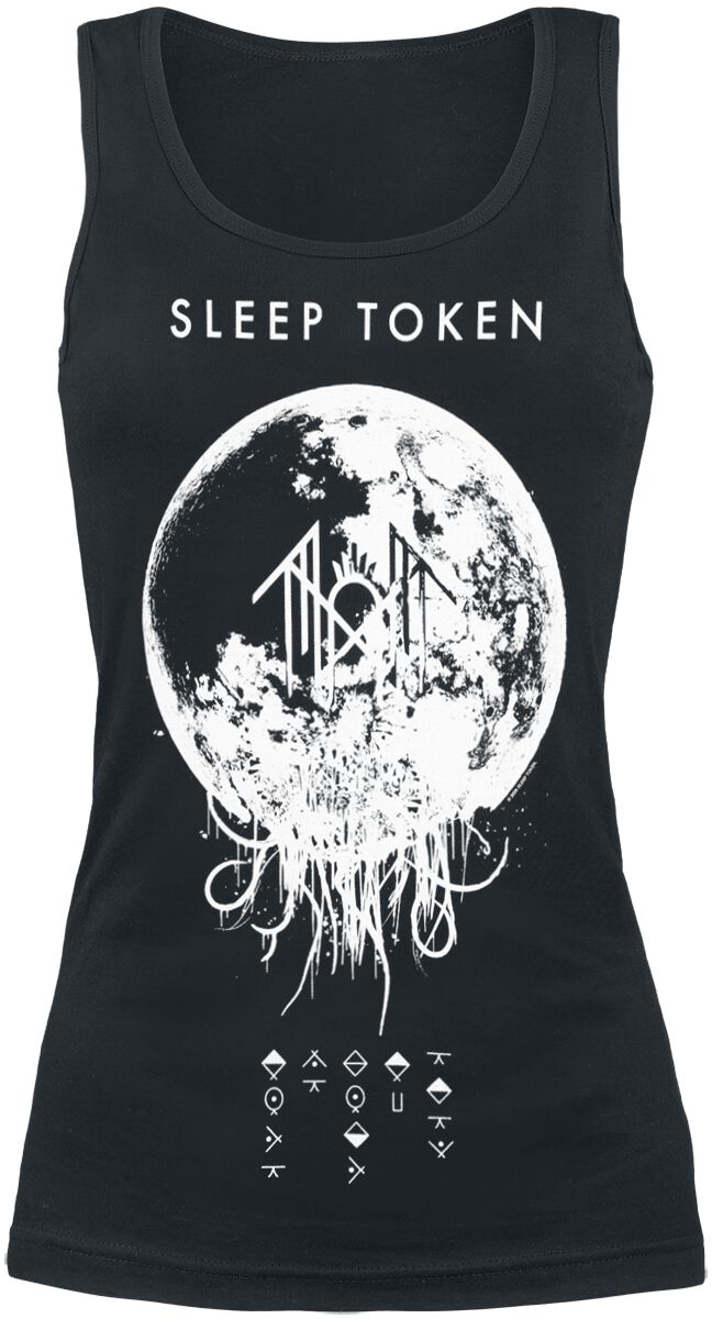Sleep Token Top - Moon - S bis XXL - für Damen - Größe XL - schwarz  - Lizenziertes Merchandise!