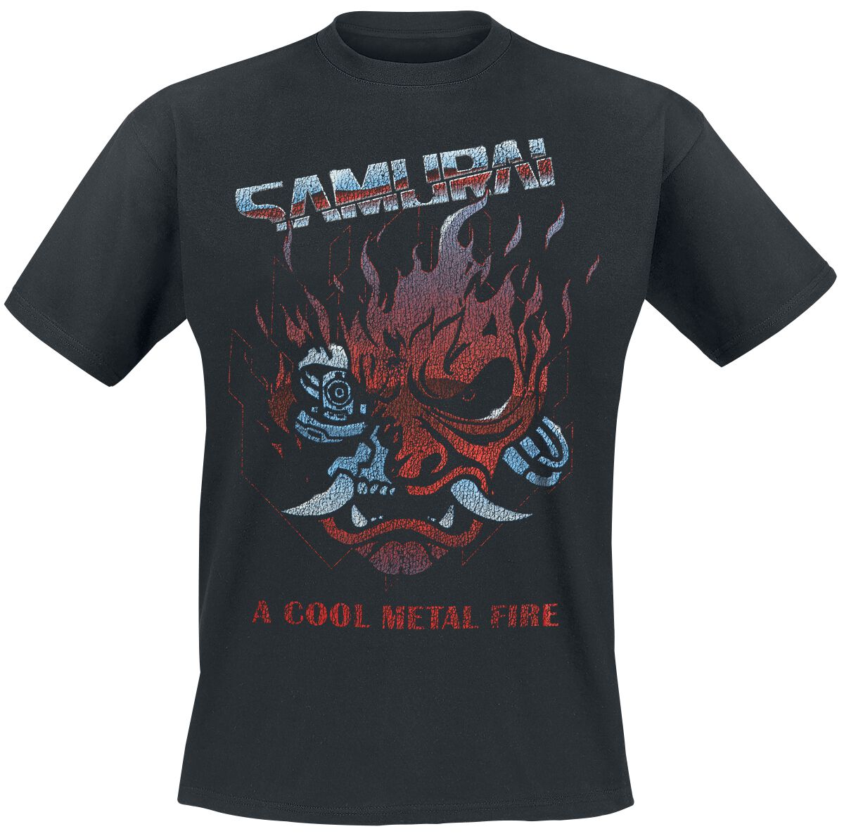 Chrome Samruai T-Shirt schwarz von Cyberpunk 2077