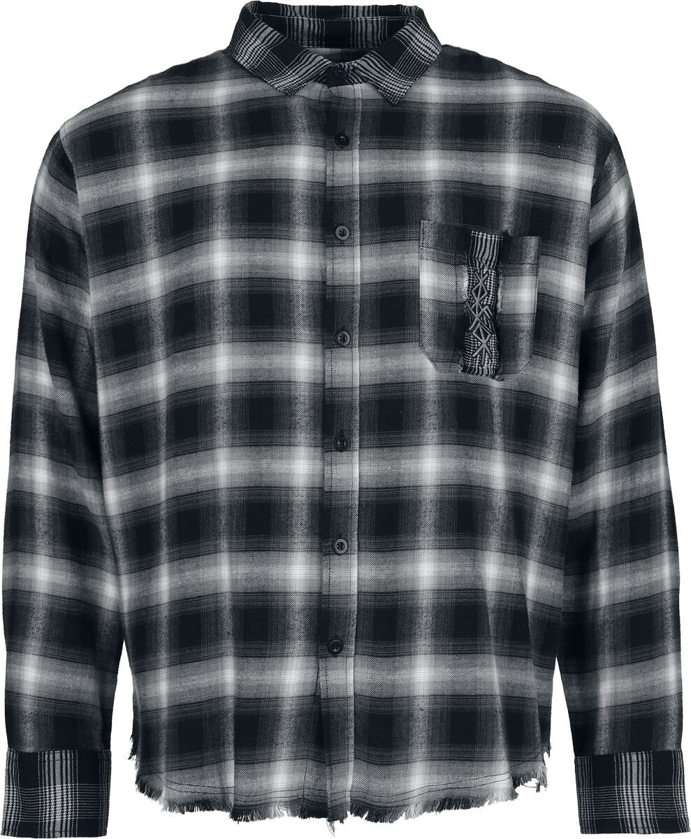 Flanellskjorte  av Black Premium by EMP - Pagan Roots Oversized Skjorte - Herrer - svart