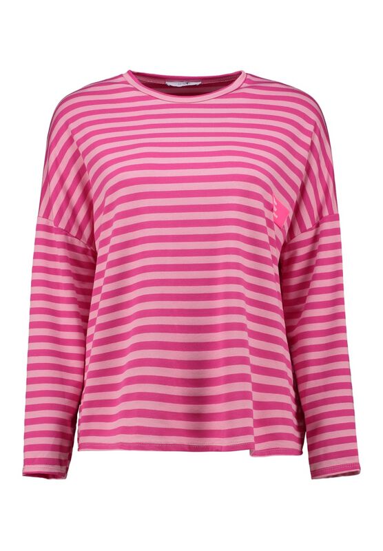 Langarmshirt - LS V TP El44sa - XS bis L - für Damen - Größe L - pink - Frauen - female