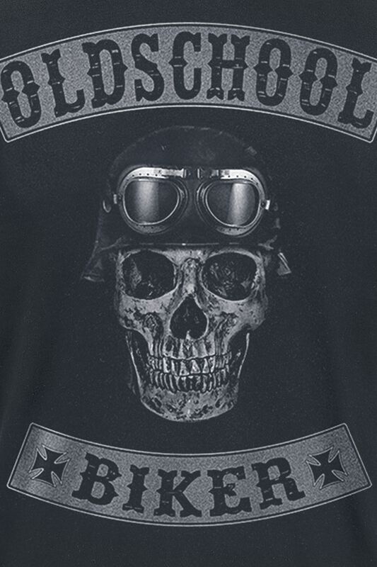 Männer Bekleidung Oldschool Biker Skull T-Shirt