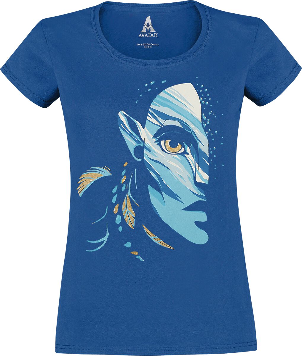 Avatar 2 Face T-Shirt blau von Avatar (Film)