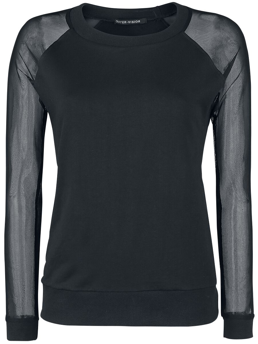 Outer Vision Sweatshirt - Eindhoven - XXL - für Damen - Größe XXL - schwarz