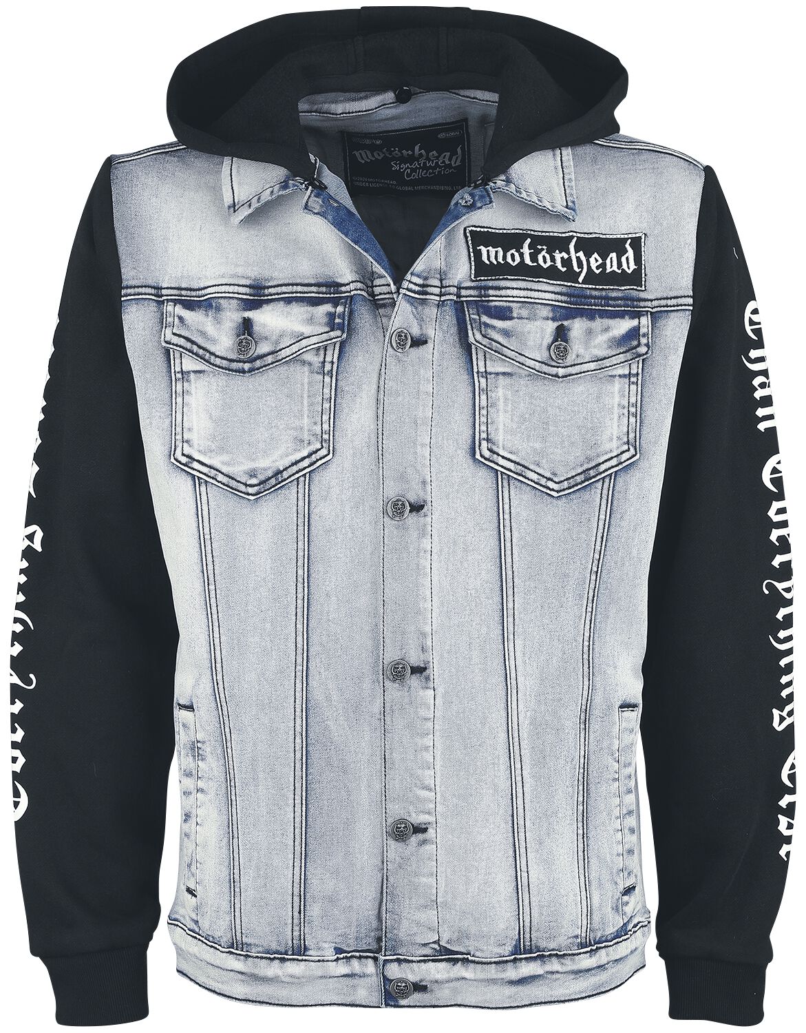 Motörhead EMP Signature Collection Jeansjacke hellblau schwarz in XL