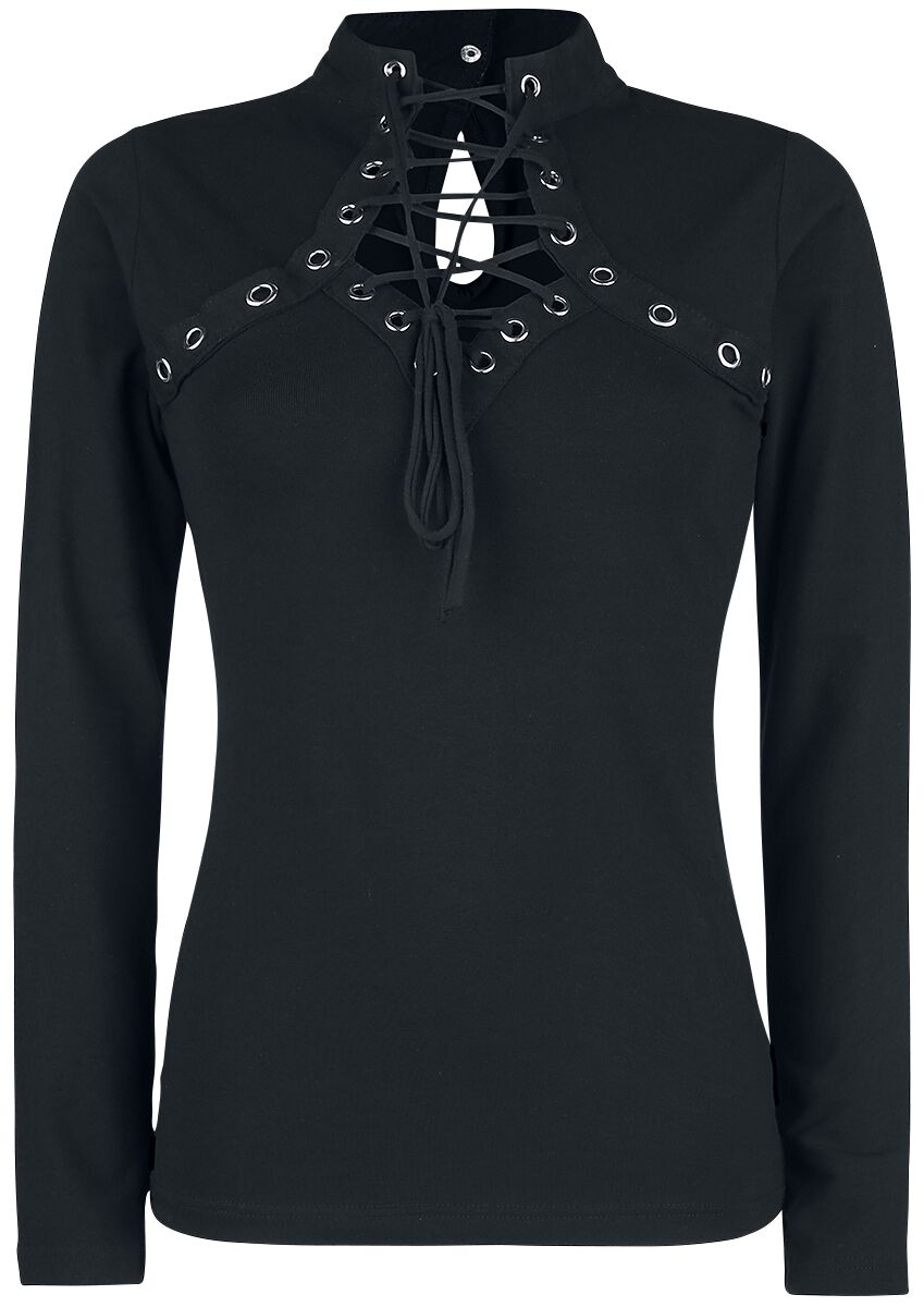 Poizen Industries Amoret Top Long-sleeve Shirt black
