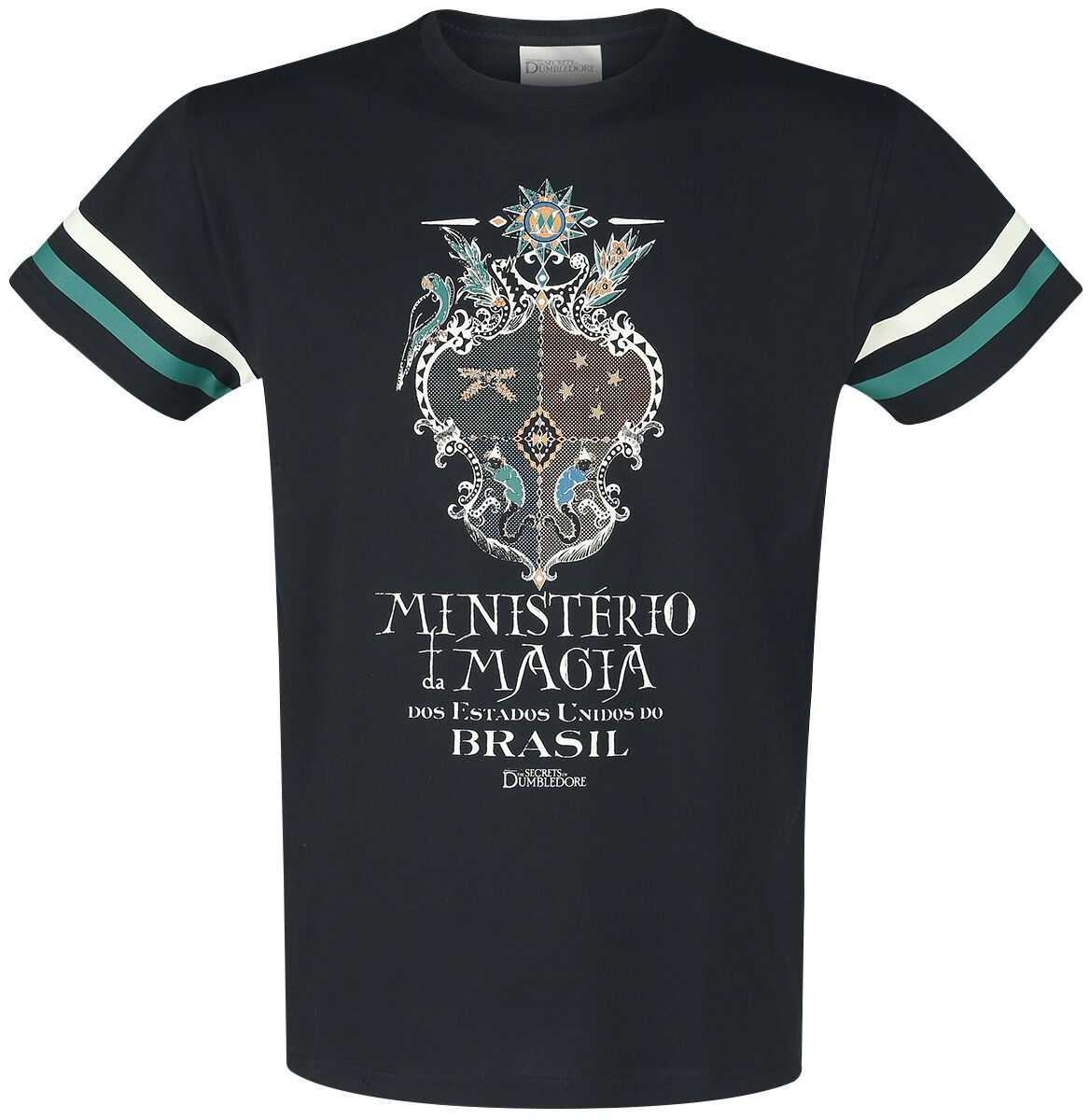 Image of T-Shirt di Animali Fantastici - Fantastic Beasts 3 - Ministerio Da Magia - S a L - Uomo - nero