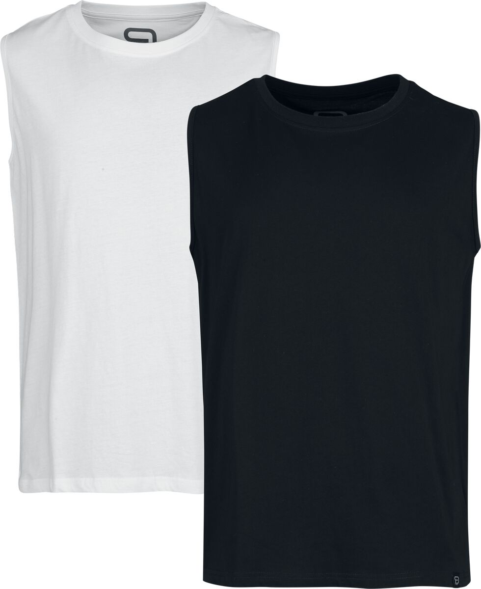 RED by EMP  Tanktop - Vests (2-pack) - for Men - black-white