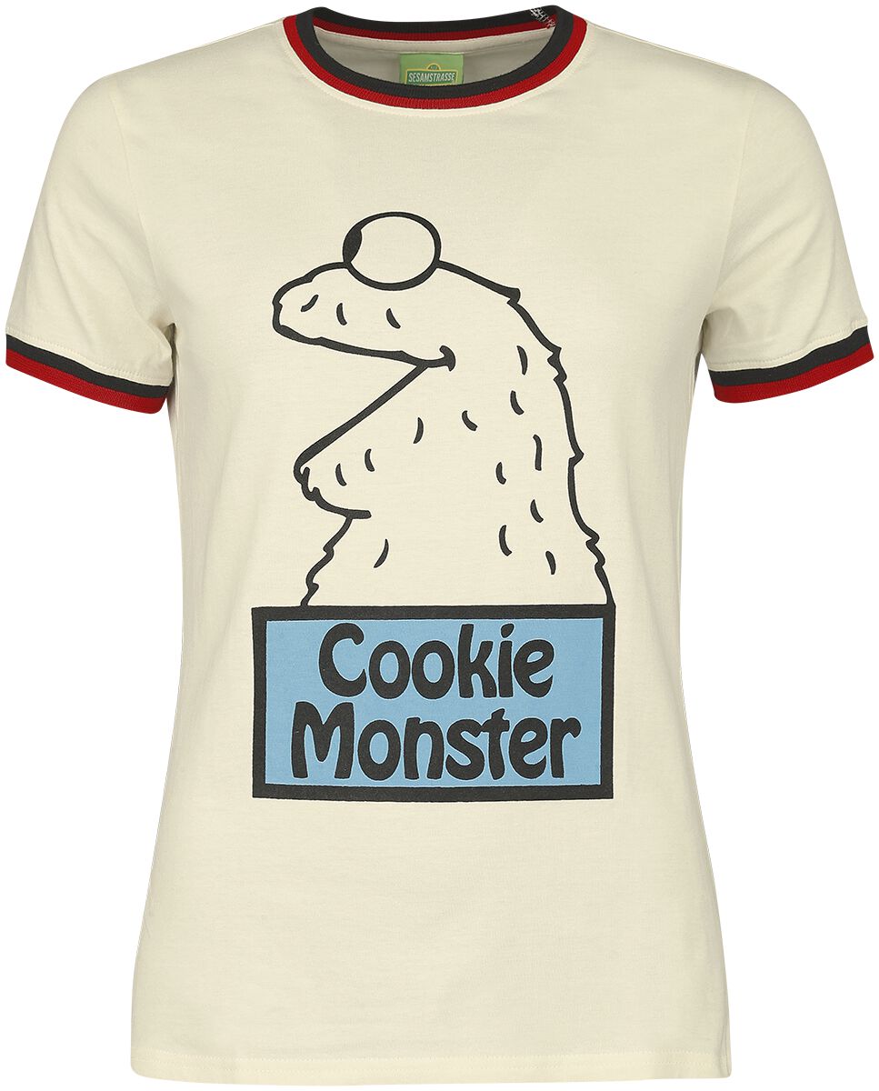 Sesamstraße T-Shirt – Cookie Monster – S bis XL – für Damen – Größe S – multicolor  – Lizenzierter Fanartikel