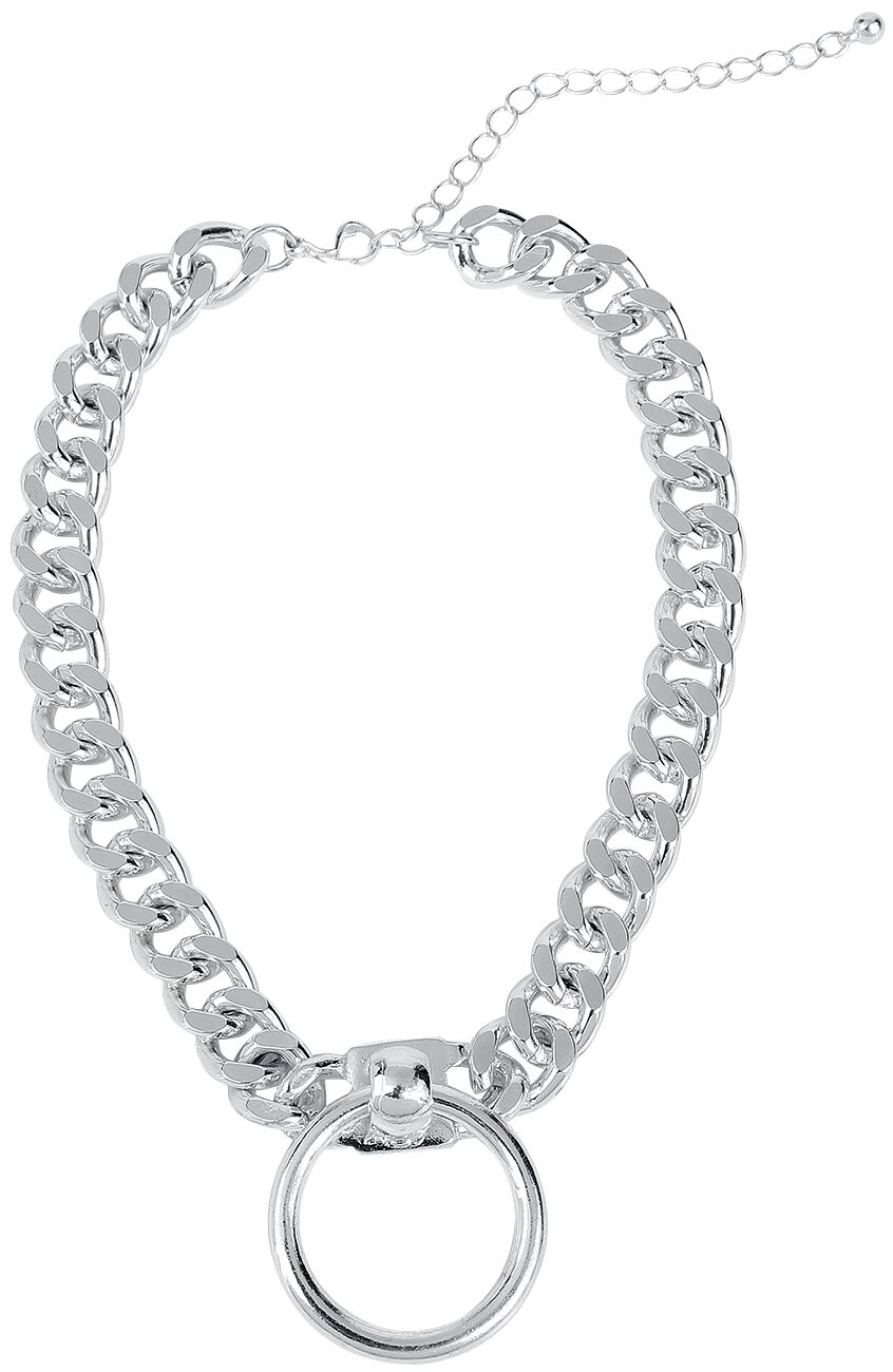 Black Premium by EMP Ring Choker Halsband silberfarben
