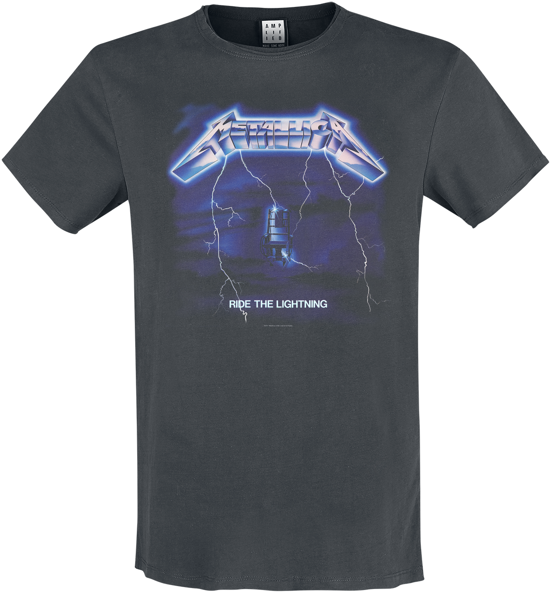 Metallica - Amplified Collection - Ride The Lightning - T-Shirt - charcoal