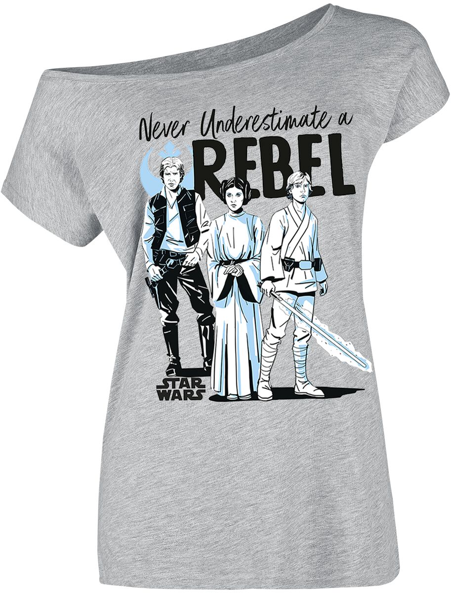 Never Underestimate T-Shirt grau von Star Wars RN8622