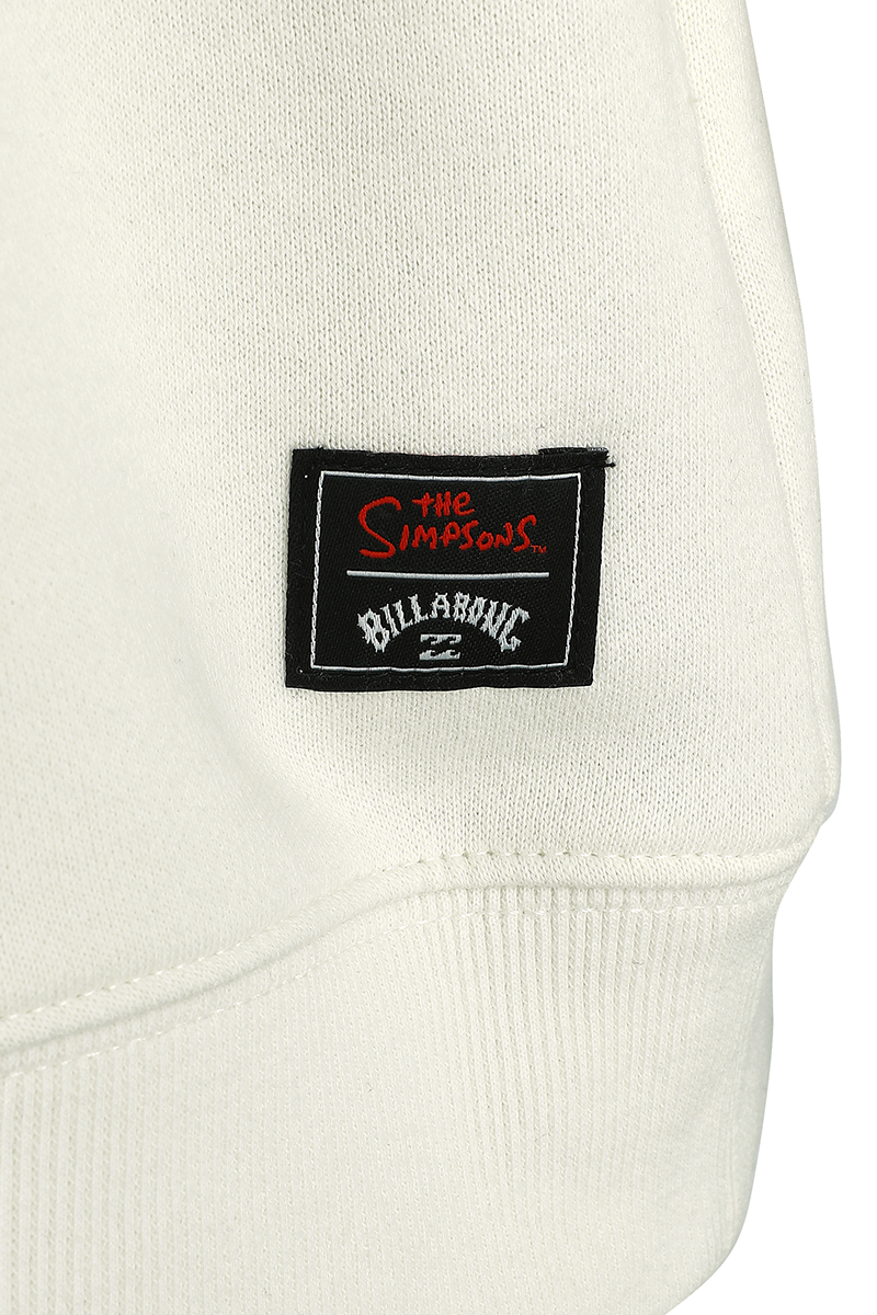 Billabong Simpsons Krusty Fleece Crew Langarmshirt weiß