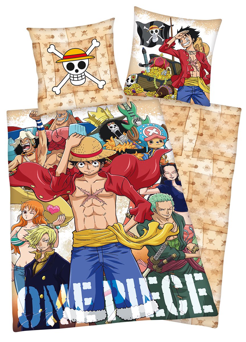 Image of One Piece Crew Bettwäsche multicolor