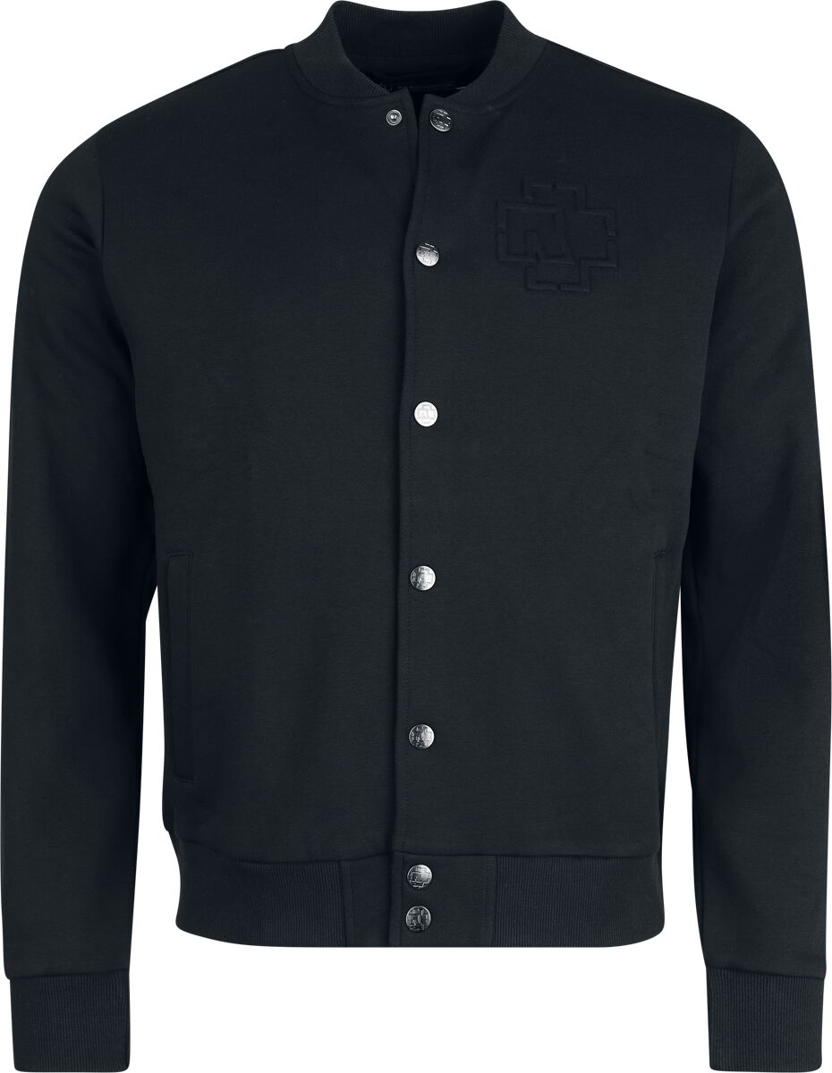 Rammstein Collegejacke - Schwarz - S bis 3XL - für Männer - Größe S - schwarz  - Lizenziertes Merchandise!