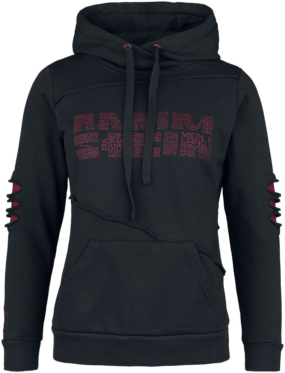 Sweat-shirt à capuche de Rammstein - Werk - S à 5XL - pour Femme - noir