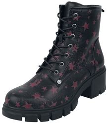 Schwarze Boots mit Sternmuster, RED by EMP, Boot