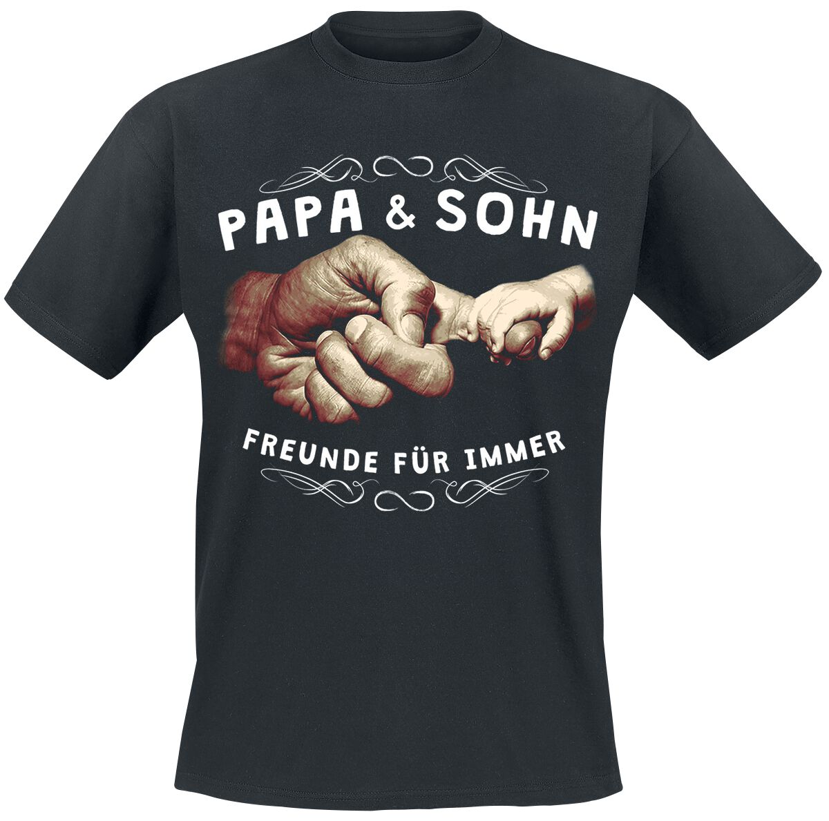 Familie & Freunde Familie und Freunde – Papa & Sohn T-Shirt schwarz Familie & Freunde Familie und Freunde – Papa & Sohn T-Shirt schwarz