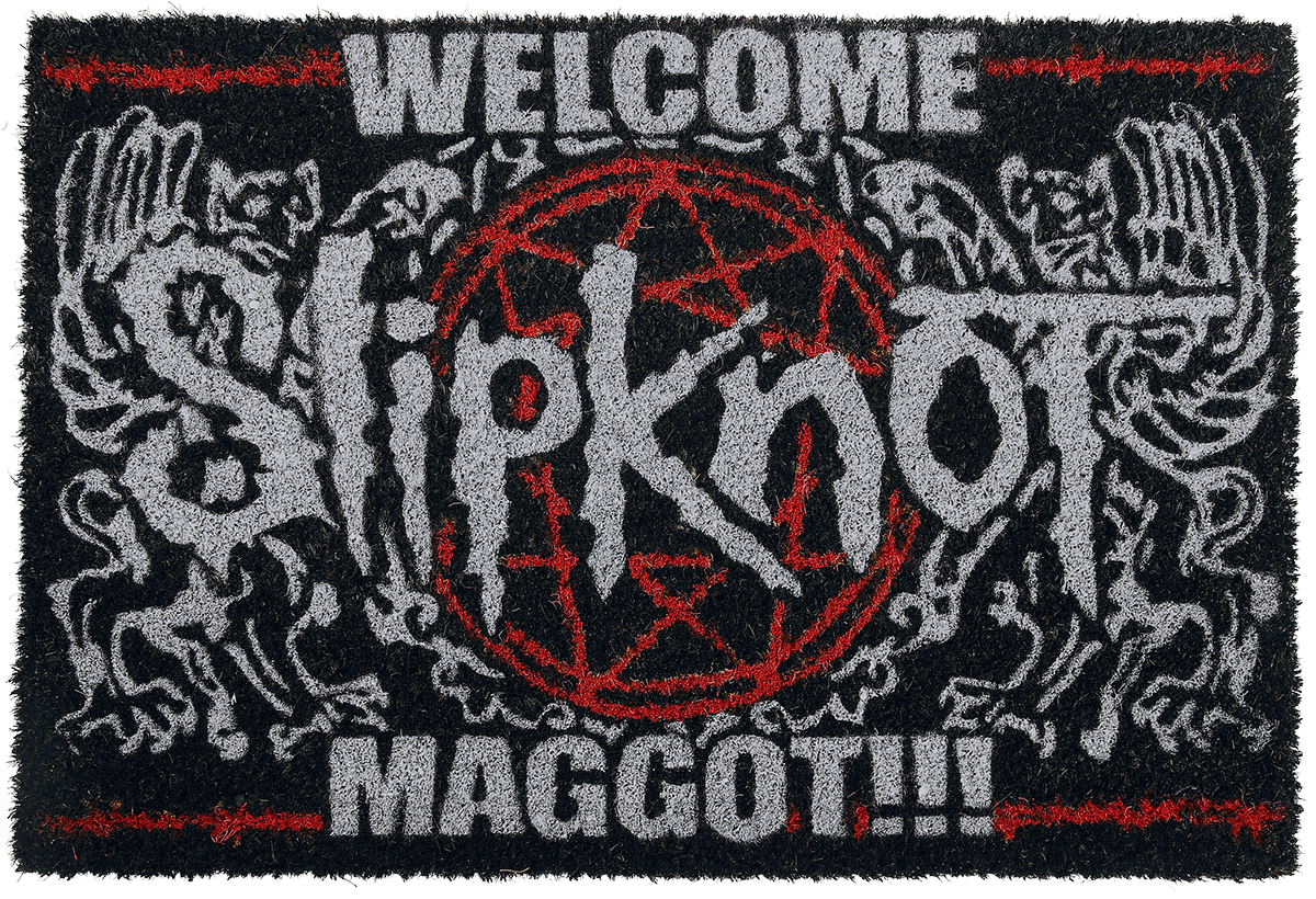 Slipknot - Welcome Maggot - Fußmatte - schwarz| weiß| rot