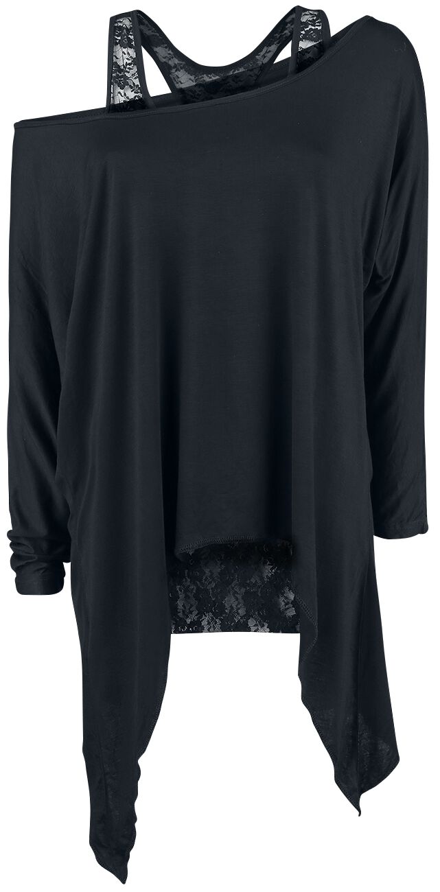 Levně Gothicana by EMP Busting Loose Dámské tričko s dlouhými rukávy černá
