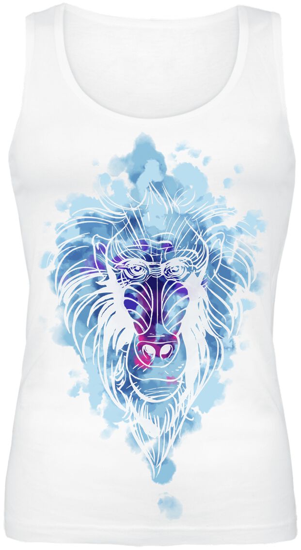 The Lion King Rafiki - Watercolour Top white
