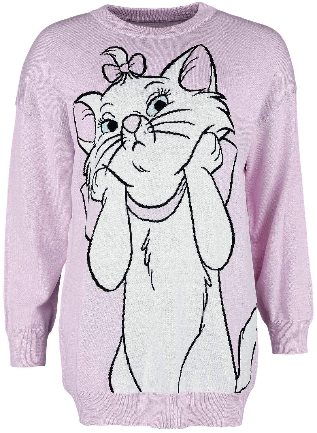 Pull tricoté Disney de Les Aristochats - Marie - S à L - pour Femme - rose clair
