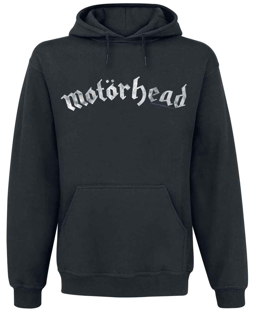 Motörhead Distressed Logo Kapuzenpullover schwarz Motörhead Distressed Logo Kapuzenpullover schwarz