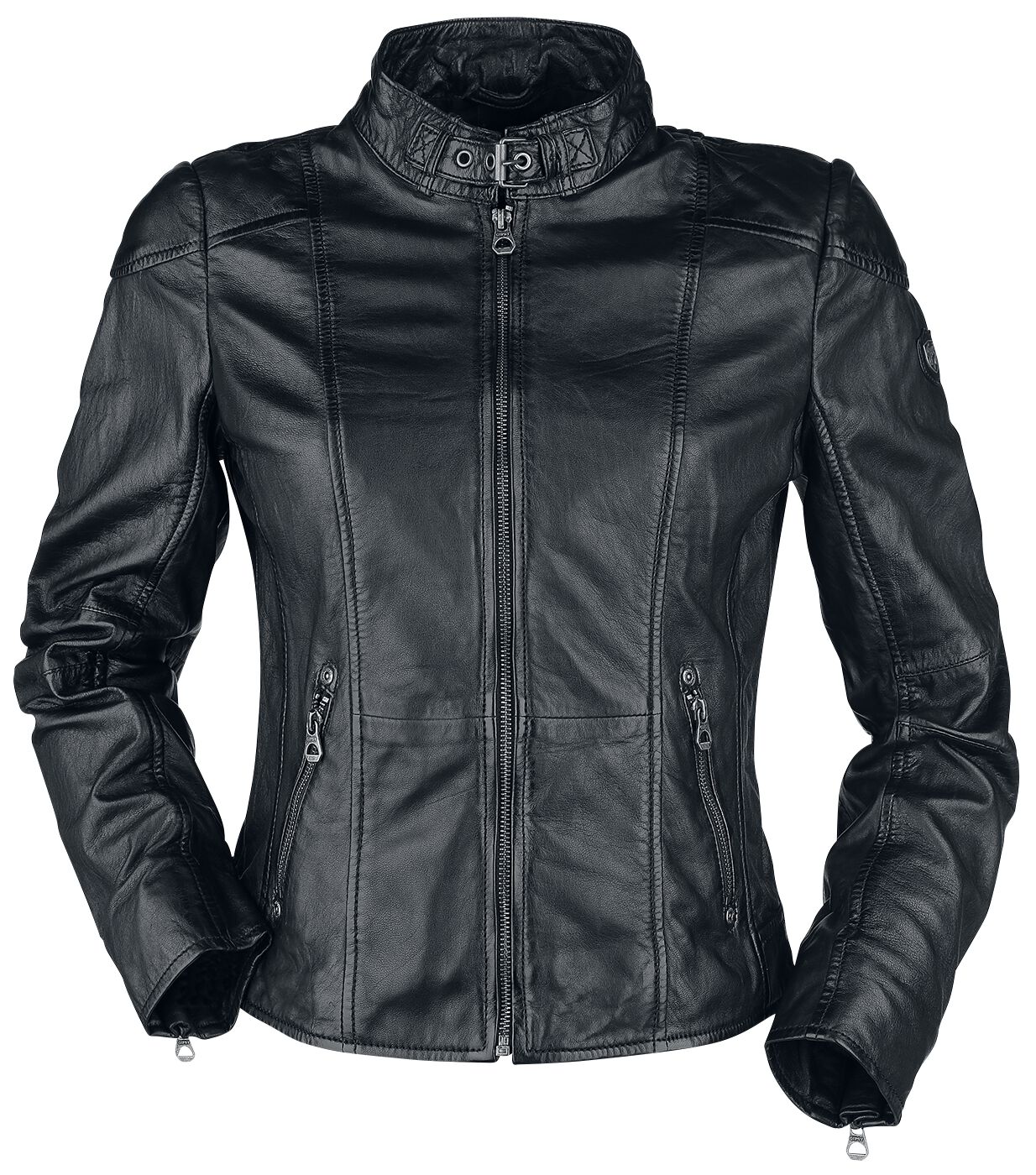 Veste en cuir de Gipsy - Kina S18 LEGV - XS à 5XL - pour Femme - noir
