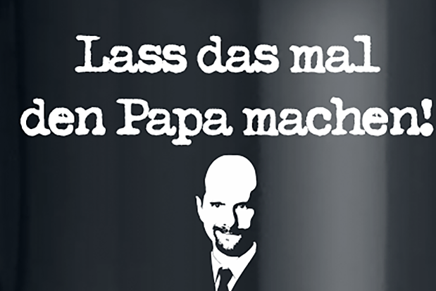 Stromberg Lass das mal den Papa machen! Tasse schwarz