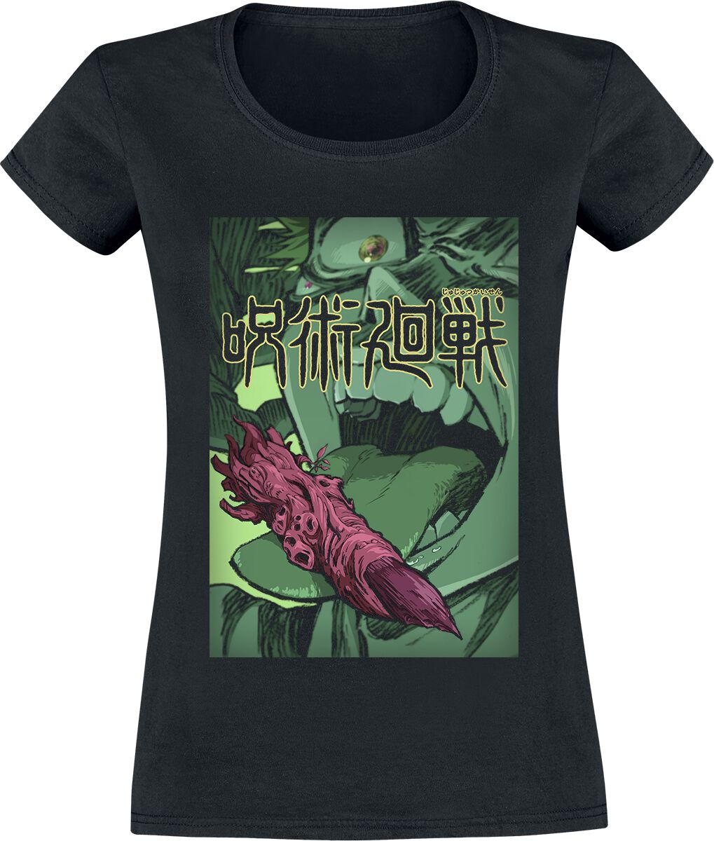 T-Shirt Manches courtes de Jujutsu Kaisen - - S à XL - pour Femme - noir