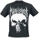 Black Metal Skull, The Punisher, T-Shirt