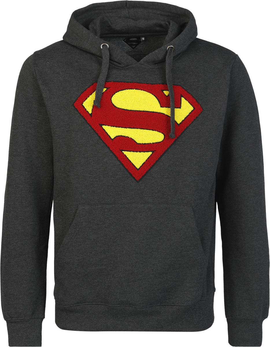 Superman - Logo - Kapuzenpullover - schwarz