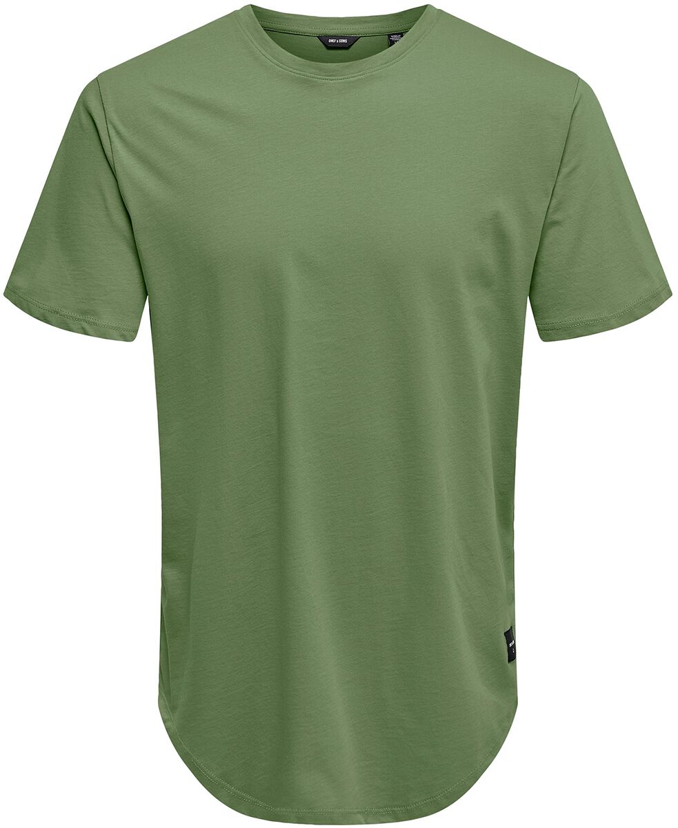 ONLY and SONS ONSMatt Life Longy Tee T-Shirt olive