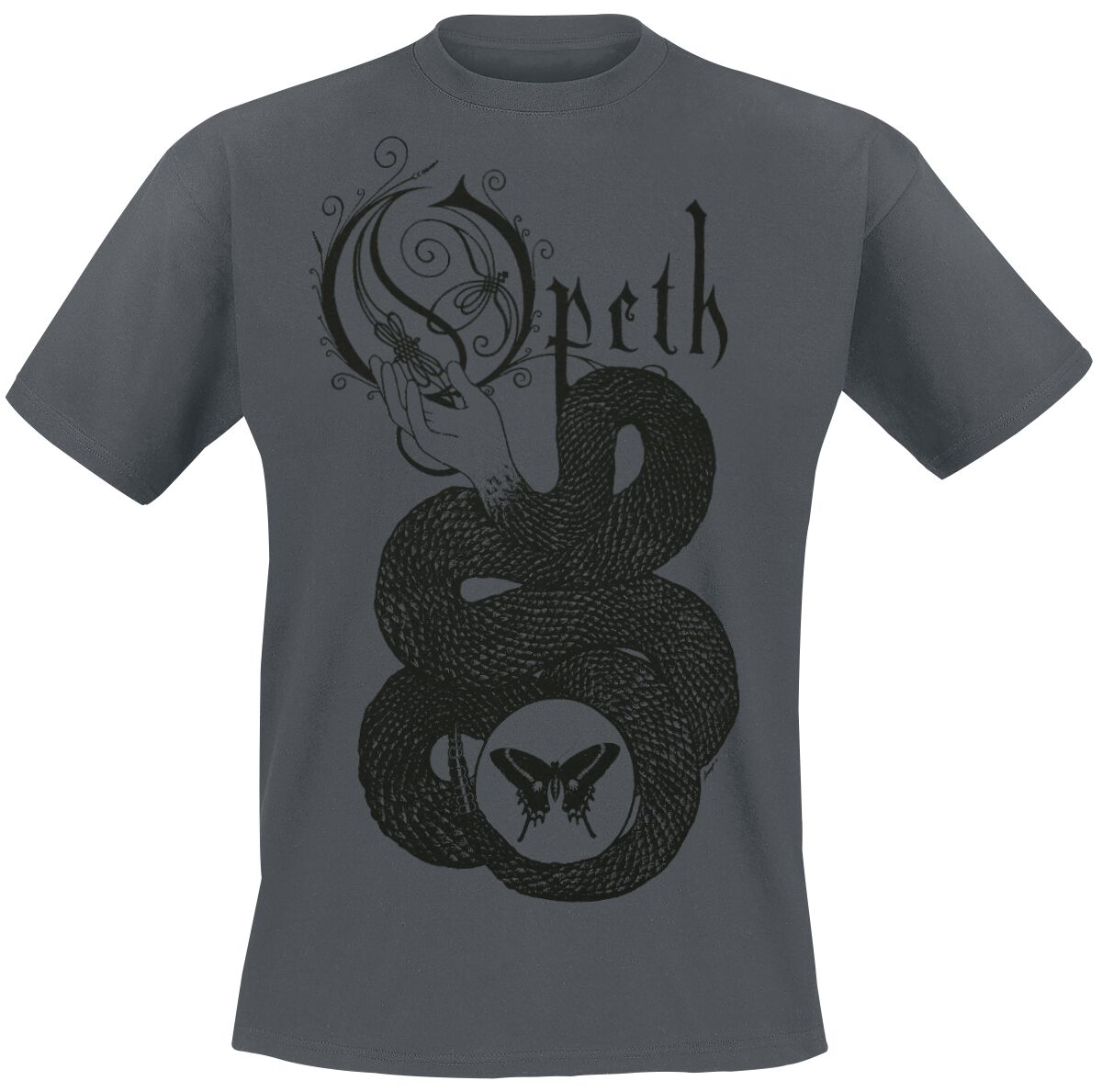 Image of Opeth Hand T-Shirt charcoal