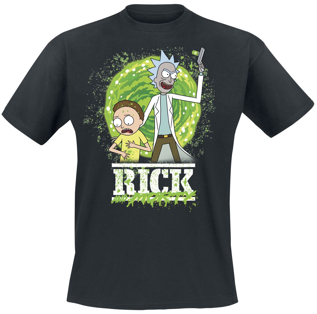 Rick And Morty Season 6 T-Shirt schwarz in XL