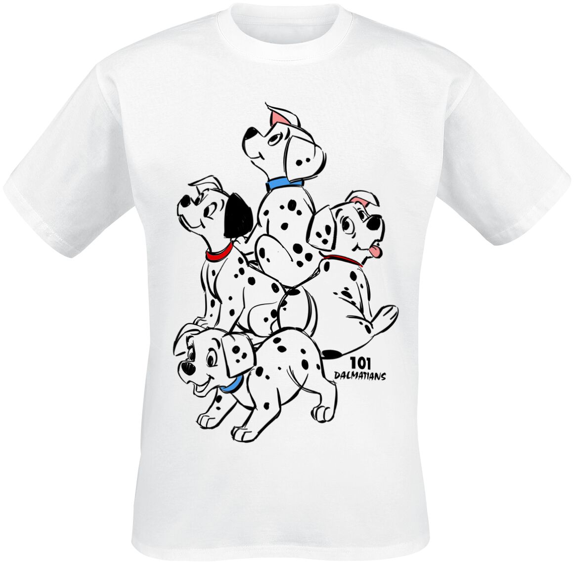 101 Dalmatiner Welpen T-Shirt weiß