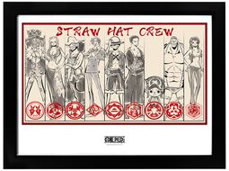 Straw Hat Crew, One Piece, Gerahmtes Bild