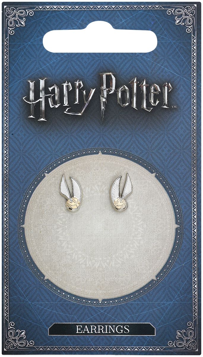 Image of Set di orecchini di Harry Potter - Golden Snitch - Donna - colore argento