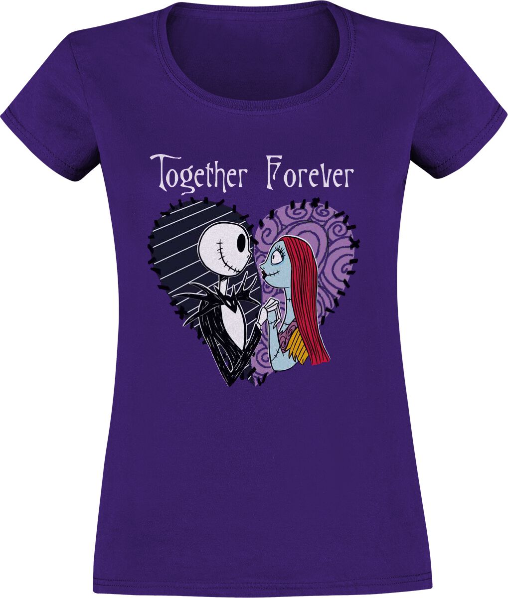 The Nightmare Before Christmas Together Forever T-Shirt lilac