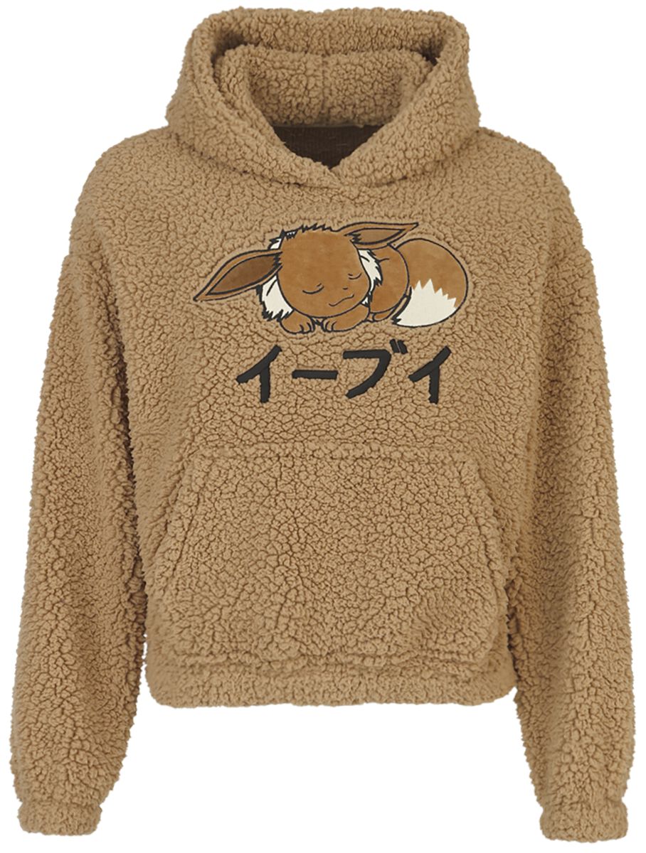 Sudadera con capucha  de Pokémon - Evolie - Teddy - Mujer - Marrón