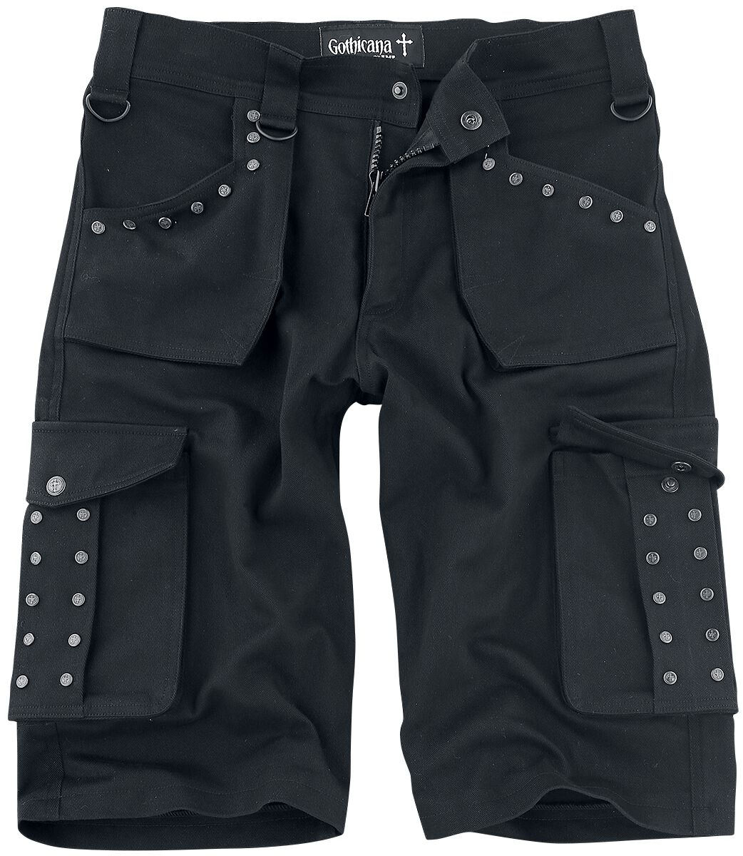 Shorts Gothic av Gothicana by EMP - Saviour - Herr - svart
