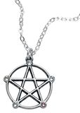 Wiccan Elemental Pentacle, Alchemy Gothic, Halskette