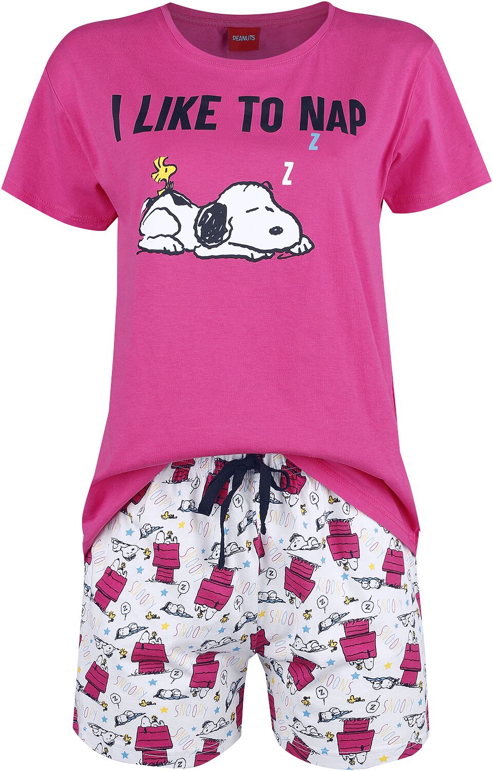 Peanuts Snoopy Pyjama pink white
