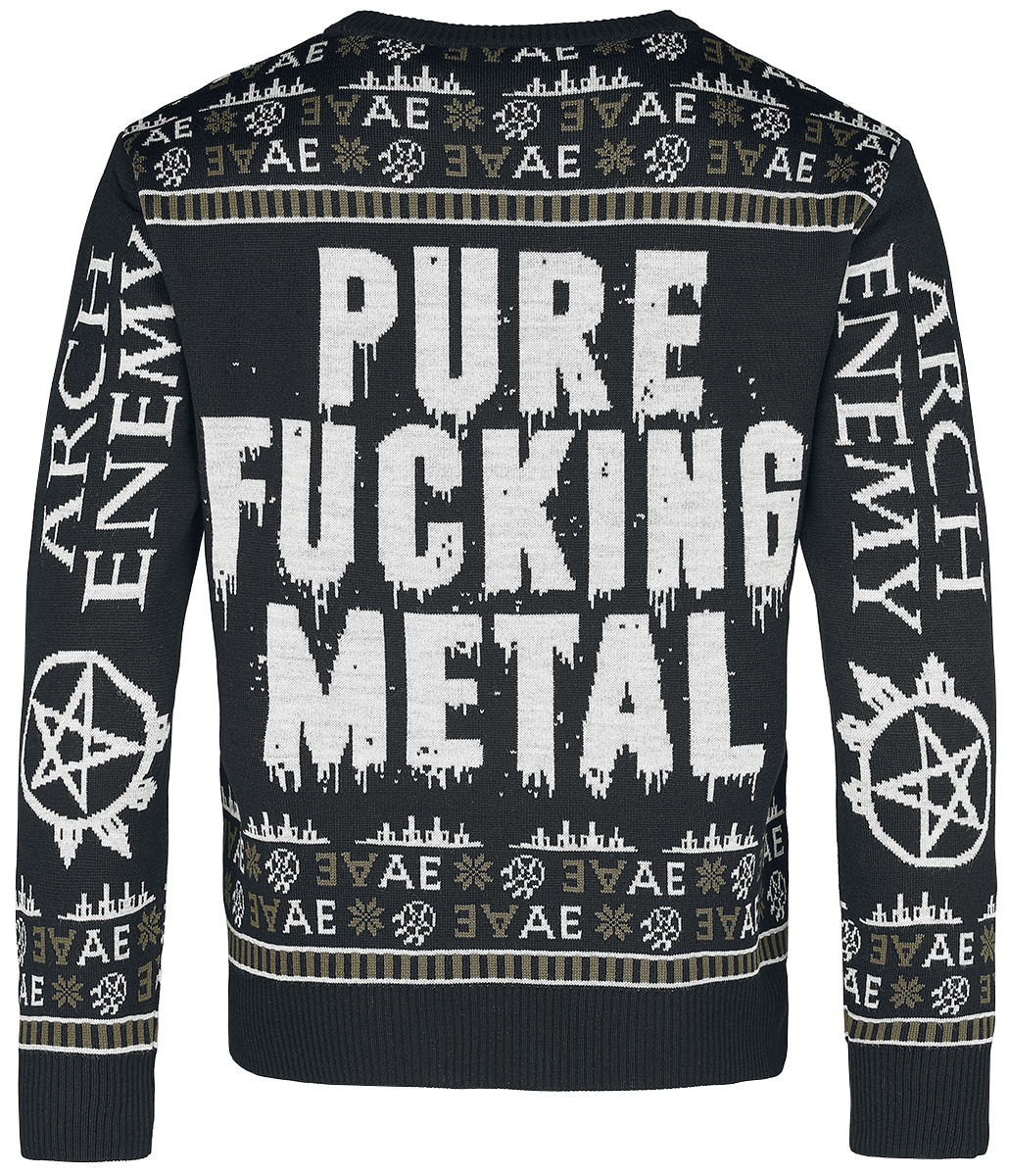 Arch Enemy Holiday Sweater 2022 Weihnachtspullover multicolor