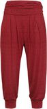Sport und Yoga - rote Stoffhose mit Alloverprint, RED by EMP, Leggings