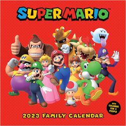 Familienkalender 2023, Super Mario, Wandkalender