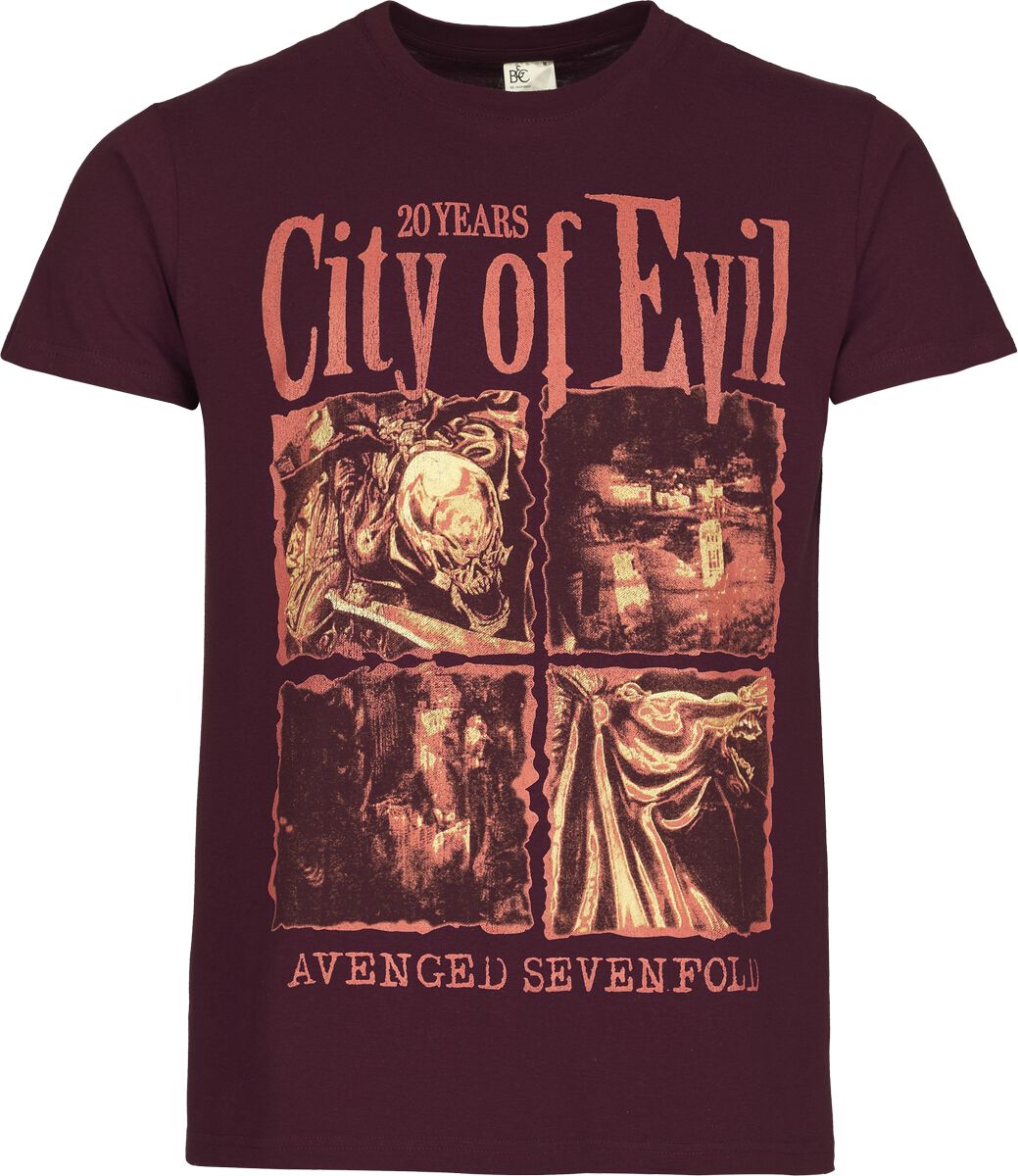 5056705740937 - City of evil T-Shirt burgund in S