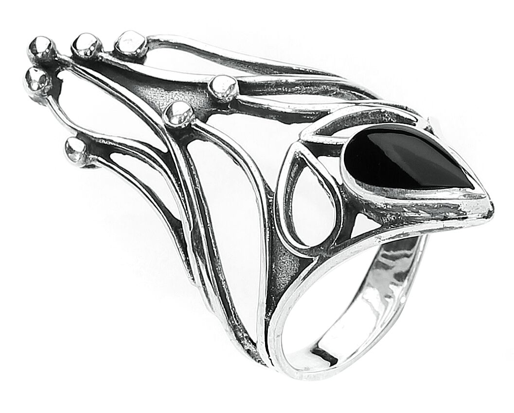 Schwarzer Onyx Etnox Ring Emp