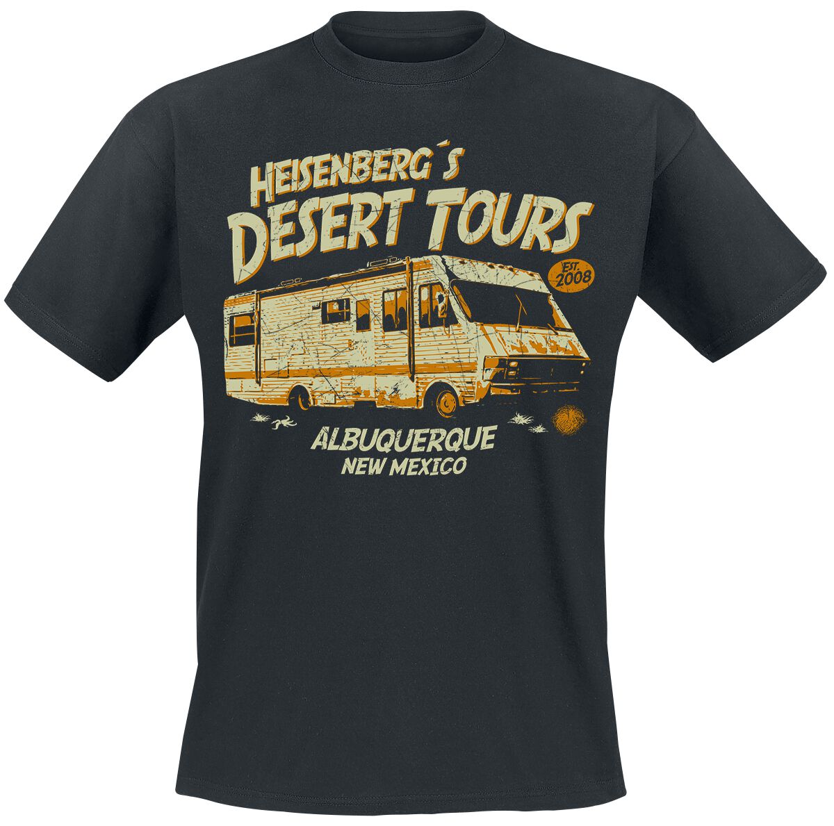 Levně Breaking Bad Heisenberg`s Desert Tours Tričko černá