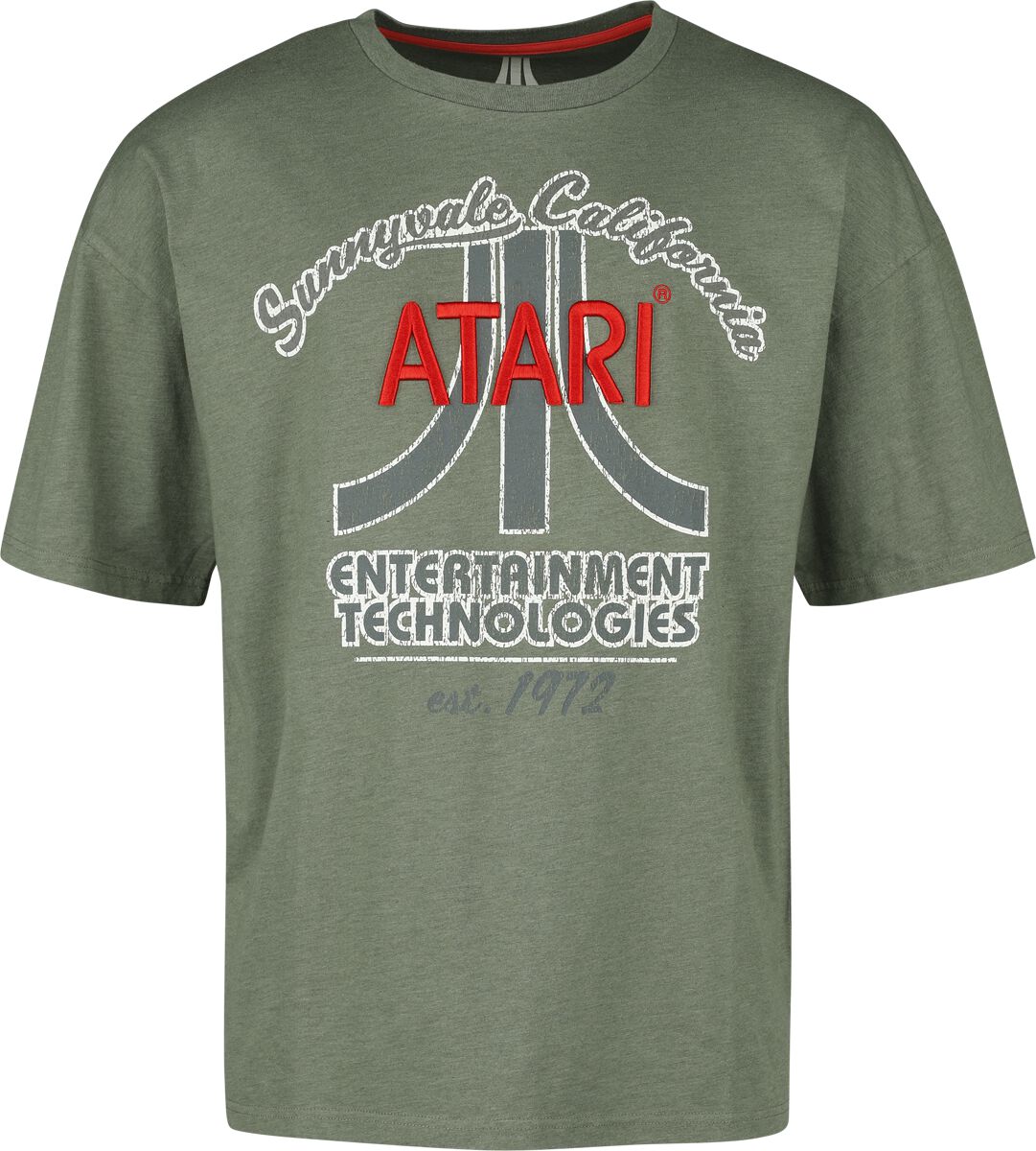 Atari Vintage Logo T-Shirt oliv in M