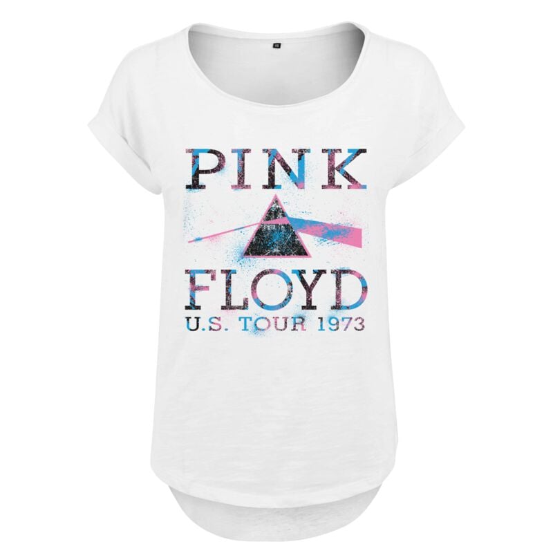 Pink Floyd T-shirt - US Tour 1973 - S till 3XL - Damer - hvid